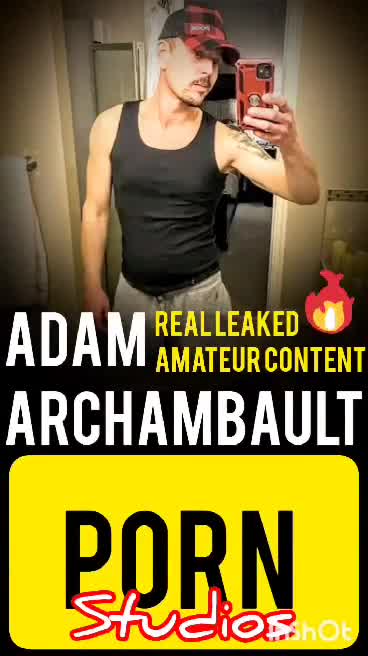 Canadian jock Adam Archambault busts a nut and shoots all over himself!